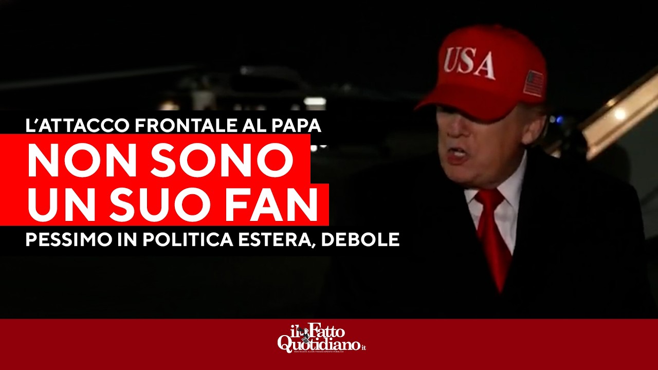 Ora Trump attacca anche il papa: “Pessimo per la politica estera. E asseconda la sinistra radicale”