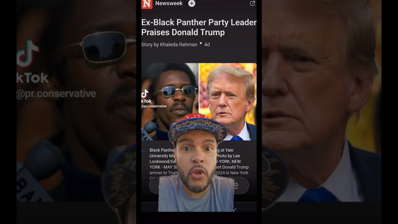 Ex-Black Panther Party Leader PRAISES ​⁠@DonaldJTrumpforPresident  #blackpanther #donaldtrump