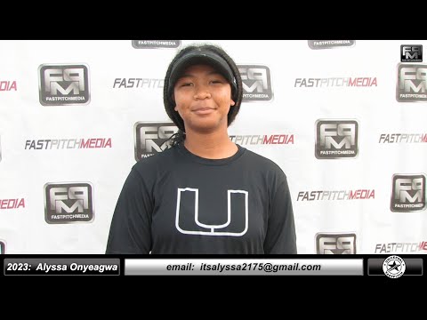 2023 Alyssa Onyeagwa 3.9 GPA Athletic 3rd Base & Outfield Softball Skills Video - Universal 18 Gold