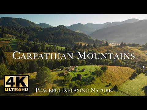 Carpathian Mountains 4K Video with Relaxing Music - Peaceful Relaxing Nature