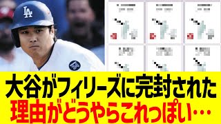 大谷がフィリーズに完封された理由、データで完全解明される…！！【海外反応】