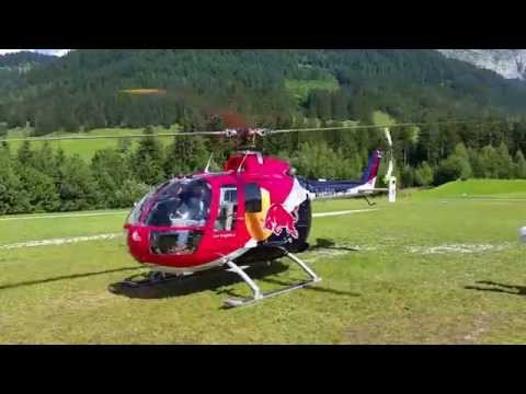 Start einer BO 105 der Flying Bulls  D-HSDM