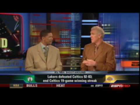 Lakers End Celtics Winning Streak - Jalen Rose on ESPN