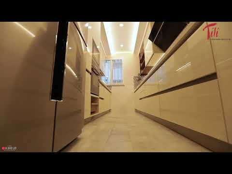 Solid wood modular kitchen