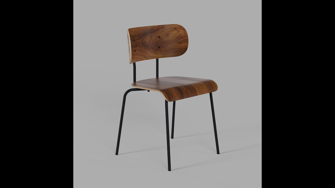 Gus Modern - Bantam Dining Chair 3D Model