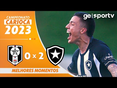 Gols e lances de Resende x Botafogo