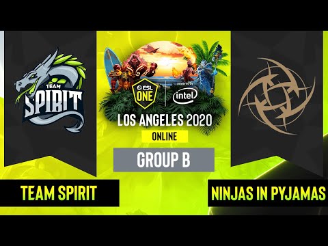 Dota2 - Ninjas in Pyjamas vs. Team Spirit - Game 2 - Group B - EU/CIS - ESL One Los Angeles