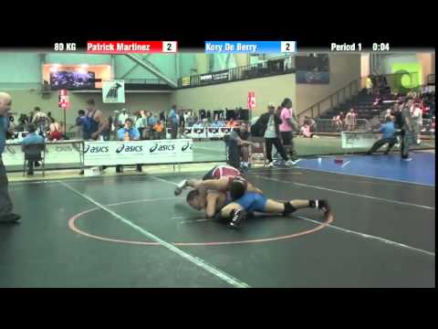 Greco 80 KG Patrick Martinez vs. Kory De Berry