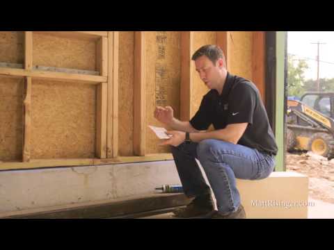 Air-seal joint between framing and concrete foundation.