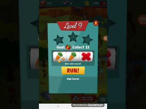 Looney tunes dash episode 1 Wabbit season Level 9 With Stars and a Card