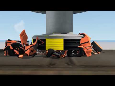 beamng drive crash test разрушения бимнг драйв hydraulic press гидравлический пресс