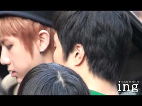[Fancam] 110618 BEAST (비스트) Hyunseung leaving KBS Love Request #1