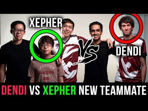 DENDI vs XEPHER - FIRST TIME Playing against his New Teammate on SEA Server - Dota 2