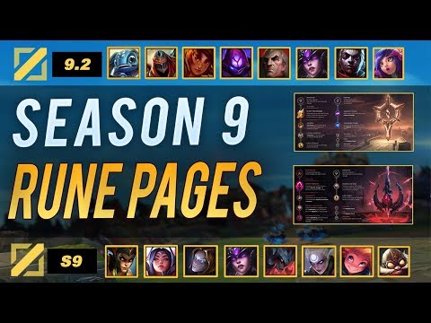 ALL RUNES for SEASON 9 MID LANE | Midbeast