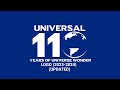 Universal Pictures 110 Years of universe Wonder (2023-2024) (Updated)