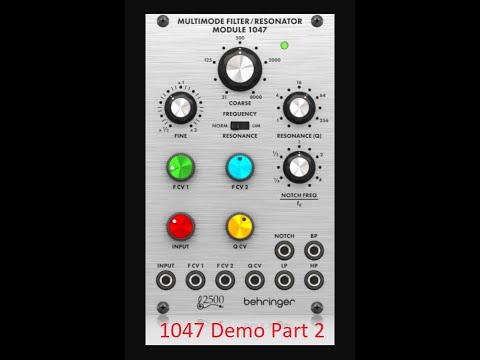 Behringer ARP 2500 1047 Multimode Filter - Part 2 - Different Filter Responses