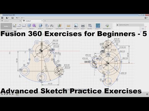Fusion 360 Sketch Tutorial | Fusion 360 Practice Exercises for Beginners - 5
