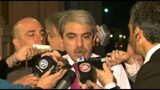 24 de ABR. Aníbal Fernández se refirió al éxito de la colocación de bonos de deuda argentina.