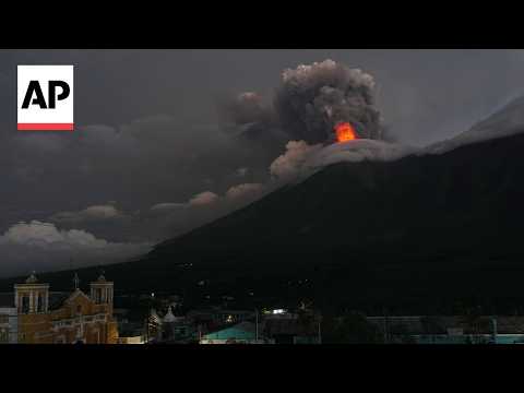 Fuego volcano spews more ash and mud as Guatemala shelters 1,700 who fled nearby villages
