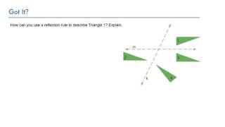 Geometry 9-2 Reflections: Problem 3 - Writing a Reflection Rule