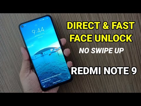 Redmi Note 9 : No Swipe Up Direct & Fast Face Unlock