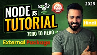 Download the video "Node JS Tutorial in Hindi #8 External Packages & package.json Explained"