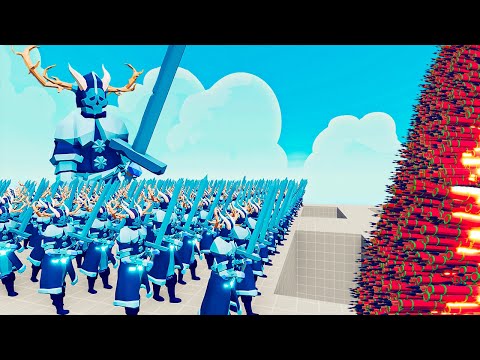 100x ICE KING + 1x GIANT vs 3x EVERY GOD - Totally Accurate Battle Simulator TABS