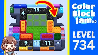 Soluzione del Livello 734 di Color Block Jam