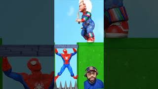 Homem aranha tá com medo do chucky #shorts #spiderman