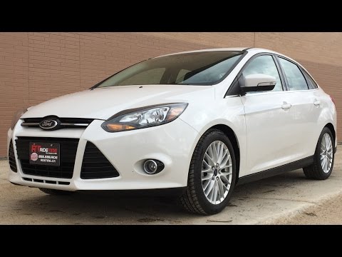 2014 Ford Focus Titanium Sedan - Luxury Group w/ Leather, Sunroof, Nav, Backup Camera | HUGE VALUE