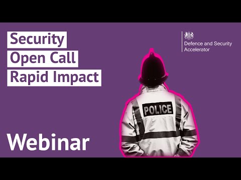 DASA Security Rapid Impact Open Call