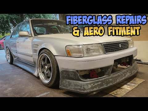 Fiberglass body kit fitment | Cressida gets Aero