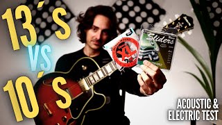 Video thumbnail for Does String Gauge Affect the Tone of an Archtop Jazz Guitar? 10's vs 13's | Electric & Acoustic Test by Adrián Molina Music
