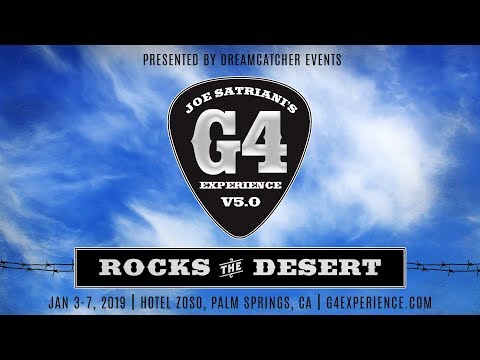 Joe Satriani G4 Experience 2019 Announce