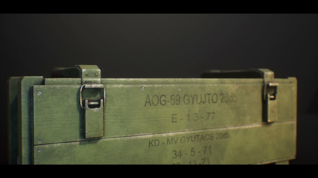 Army Box - 4K Low-poly 3D model