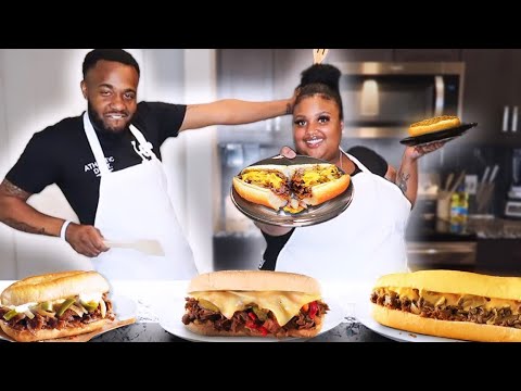 HOW TO MAKE PHILLY CHEESESTEAKS | COOKING WITH MAR & TREY