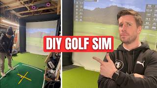He Raised the Ceiling in His Garage to Build a Golf Simulator!