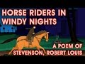 Windy Nights - Robert Louis Stevenson Poem | Animated English Poem for Kids -