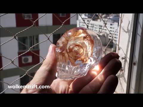 superklarer Kristallschädel aus Brasilien