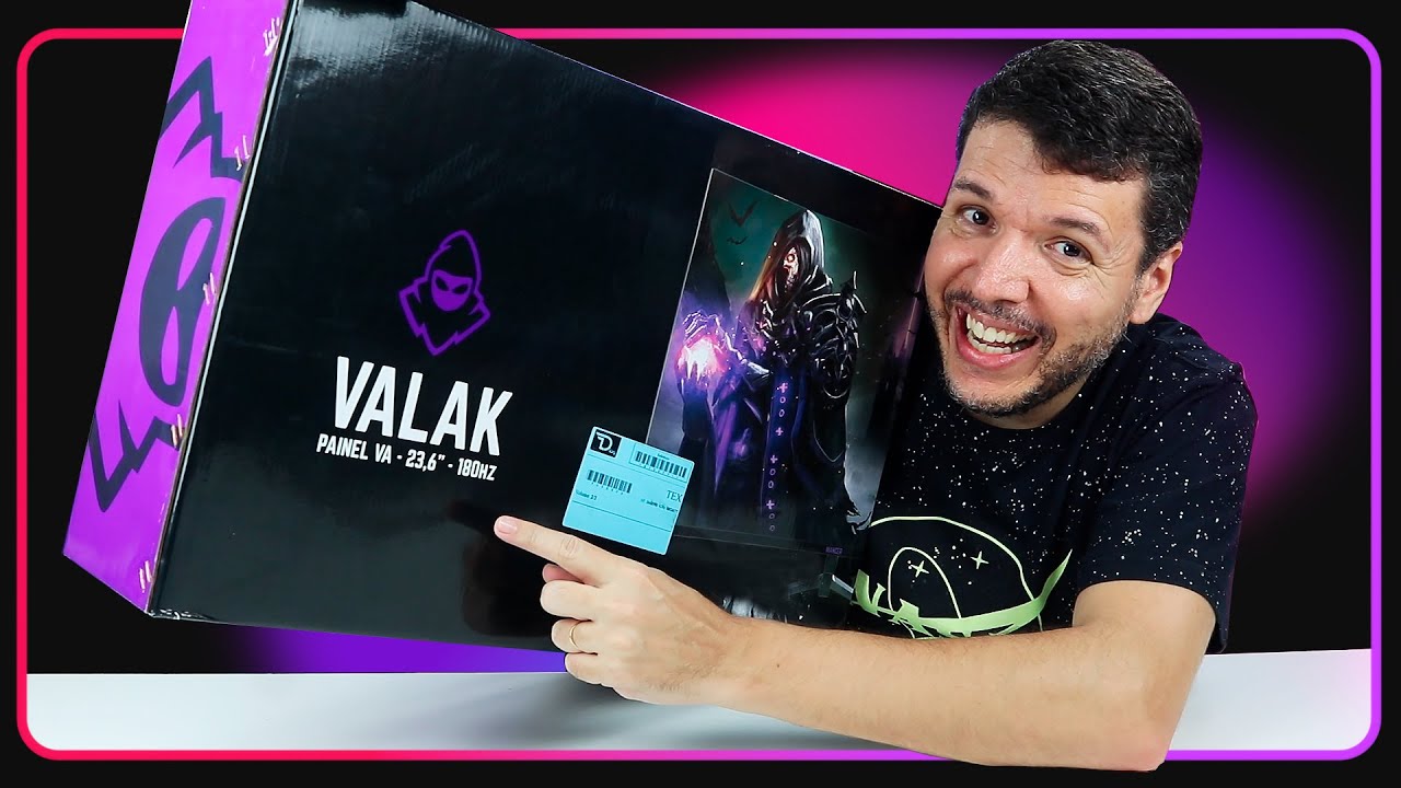 Monitor gamer VALAK 180hz,  o BOM e BARATO? Análise e Opinião