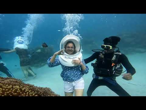 sea walk in elephanta beach Havelock Andaman and nikobar islands India