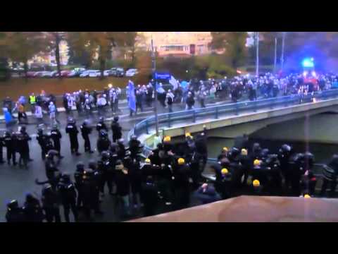 Ultras fight Zlín-Slovácko 07.11.2015