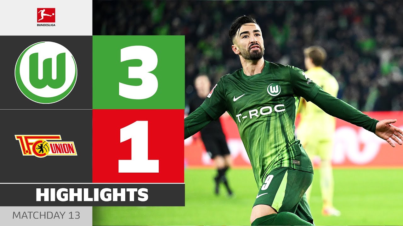 Wolfsburg Ends Home Curse | VFL WOLFSBURG - UNION BERLIN | Highlights | MD 13 – Bundesliga 2025/26