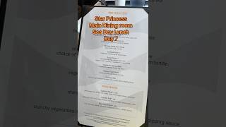 Star Princess Main Dining room Sea Day Lunch Day 7