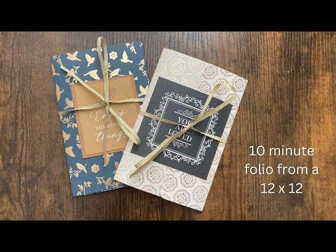 10-Minute Folio from a 12 x 12 (Easy!) - Spunky Misfit Girl