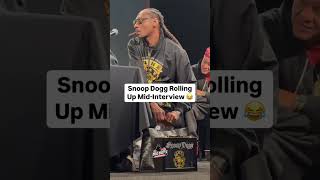 Snoop Dogg Rolling One Up Mid-Interview 🤣