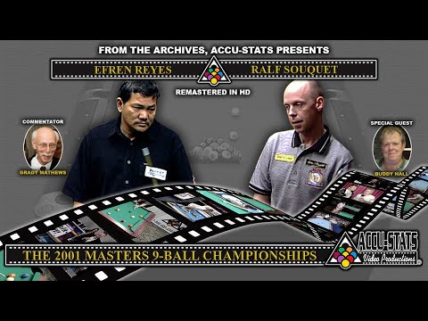 9-Ball - EFREN REYES vs RALF SOUQUET - 2001 Masters 9-Ball Championship
