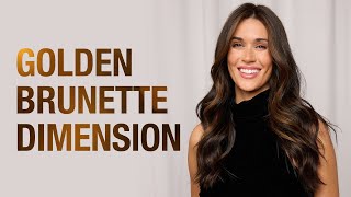 Golden Brunette Hair Tutorial | Dark Hair with Dimension Technique | Kenra Color