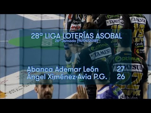 LIGA LOTERIAS ASOBAL J26 Abanca Ademar León - Ángel Ximénez-Avia P.G. 27 - 26