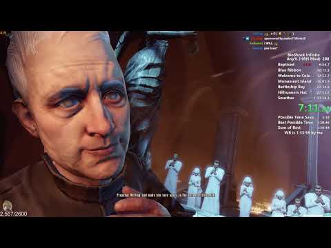 Bioshock Infinite Any% Speedrun in 1:32:47 (World Record)